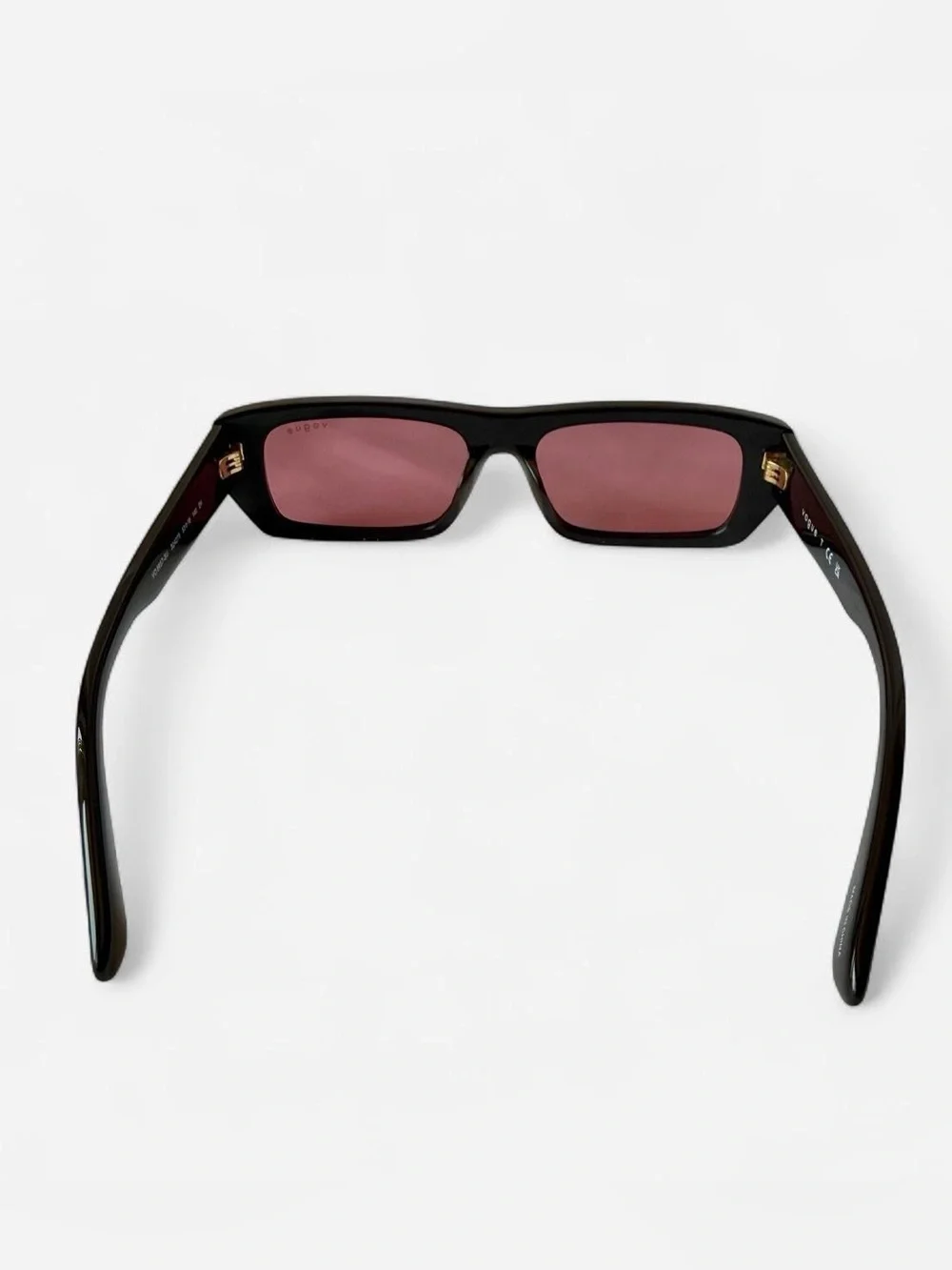 Vogue Rectangular Sunglasses – brown Frame & red Tinted Lenses